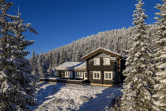 Velkommen til Nattrudstilvegen 338! Hytta har en fantastisk beliggenhet - helt usjenert. Hyttas plassering gir også sol på kveldstid.