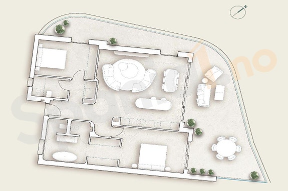 Eksklusiv penthouse | Stor terrasse og havutsikt | 100 meter fra stranden