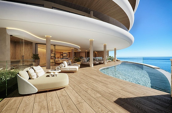 Eksklusiv Penthouse | 44m2 terrasse | havutsikt | 100 meter fra stranden