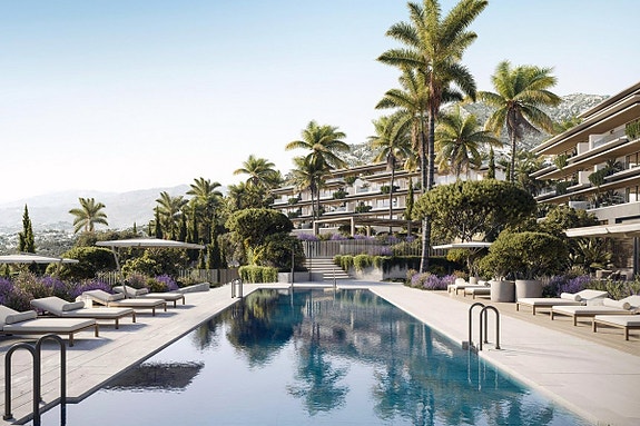 Penthouse med panoramautsikt | Terrasse 157 m² | Resortfasiliteter