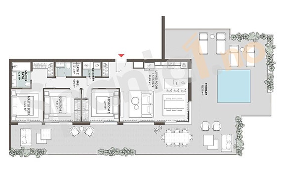 Ny penthouse med 3 soverom | Panoramautsikt | Terrasse 134 m² | Resortfasiliteter