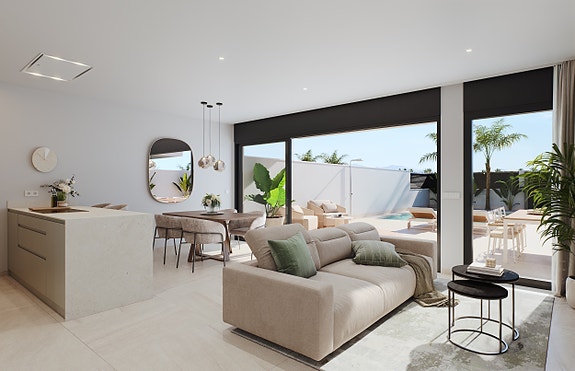 Nybygg! Moderne villa med 4 soverom | Privat basseng og hage | Mulighet for takterrasse