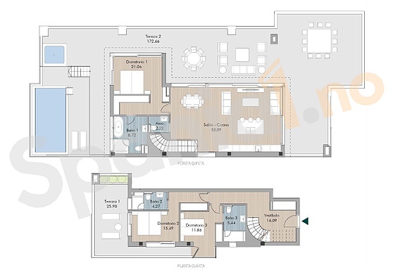 Eksepsjonell penthouse i Río Real | 277 m² terrasser | Resortfasiliteter