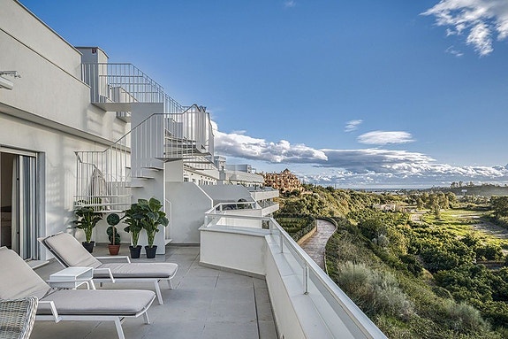 Penthouse med 3 soverom og havutsikt | Store terrasser - Sentralt i Cancelada