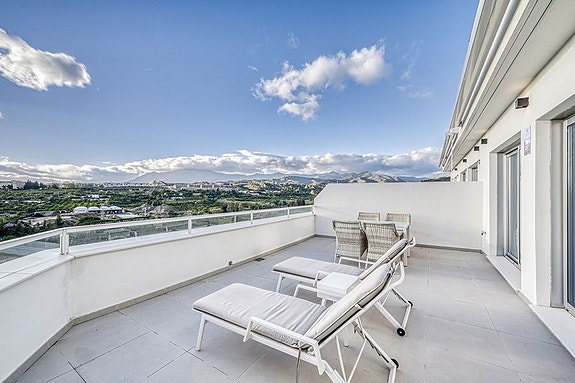 Penthouse med 3 soverom og havutsikt | Store terrasser - Sentralt i Cancelada