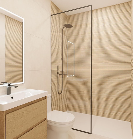 Moderne nybygg! Leilighet med 3 soverom - Stor felles takterrasse med basseng - Sentralt og rolig