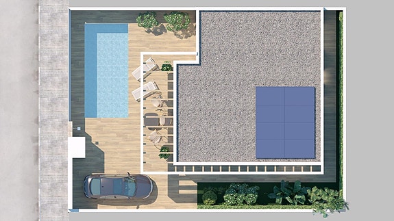 Nybygg! Villa med 3 soverom | Privat basseng og takterrasse | 50 meter fra La Marquesa Golf