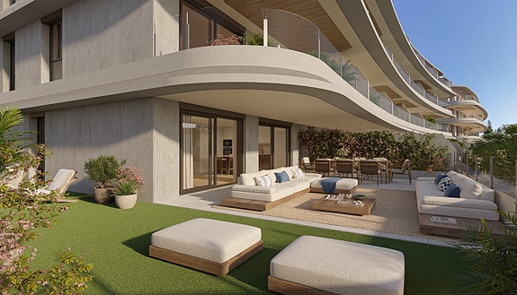 Ny eksklusiv leilighet med 3 soverom og 2 bad | Stor terrasse og hage | Vakre fellesområder