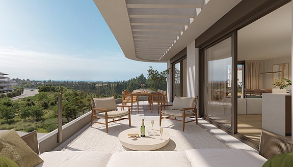 Ny eksklusiv leilighet med 3 soverom og 2 bad | Stor terrasse og hage | Vakre fellesområder