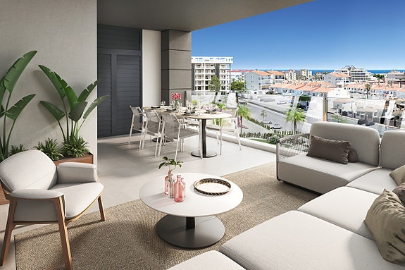 NY FASE! Ny moderne leilighet med stor terrasse og gangavstand til strand