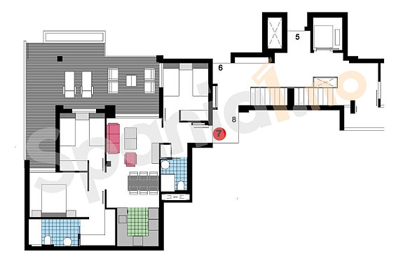 Nybygg | Første linje mot strand | Havutsikt | Terrasse og felles basseng