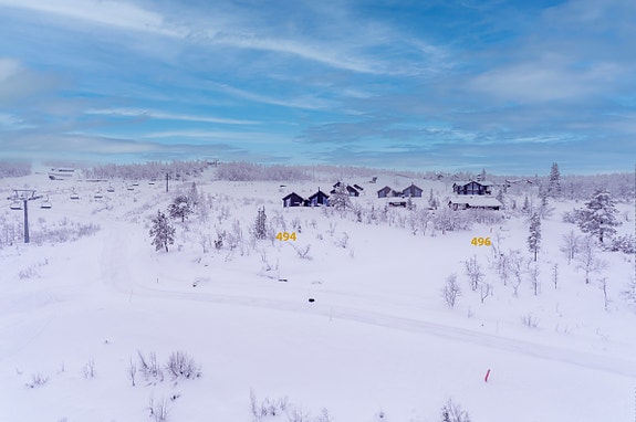 Viddevegen 494 og 496 ligger øverst i Uvdal Skisenter
