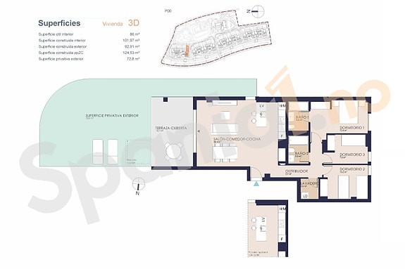 Nybygg | Leilighet med 3 soverom | Bakkeplan med privat hage | 500 m til strand