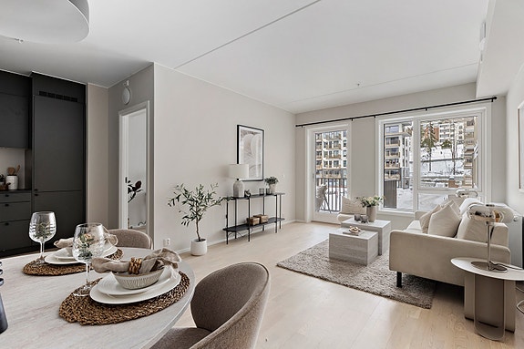 Velkommen til Skårersletta 50A! - Presentert av Sigrid Moen hos OBOS Eiendomsmeglere, avd. Ulven. Foto: Nanna Wessel.