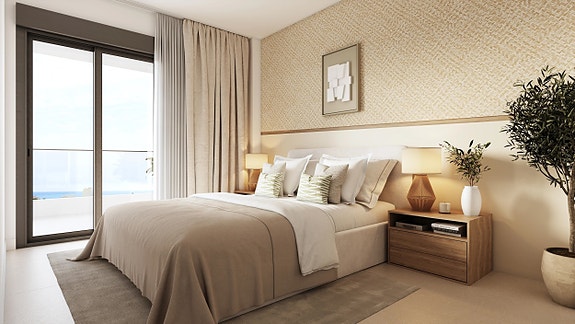 Nybygg | Leilighet med 3 soverom | Bakkeplan med privat hage | 500 m til strand