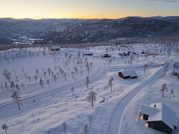 Solnedgang på Sprenåsen