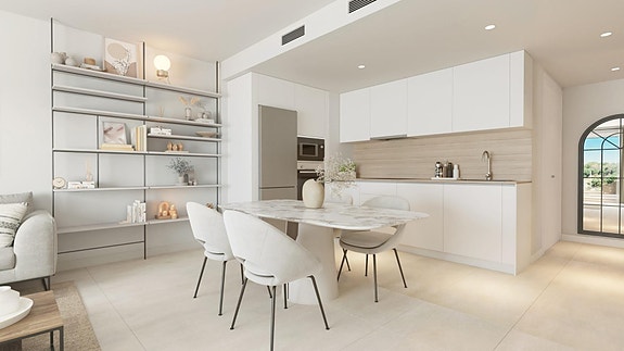 Ny leilighet kun 300 m fra sjøen | 3 soverom og 2 bad | Felles basseng | Parkering og bod