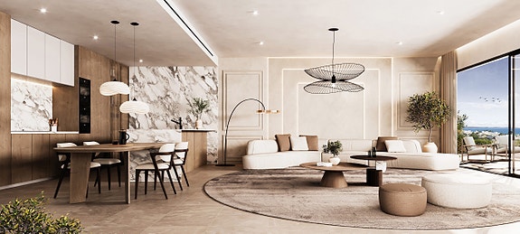 Eksklusiv Penthouse | 3 soverom | Gangavstand til nydelig strand | Fantastiske fellesområder