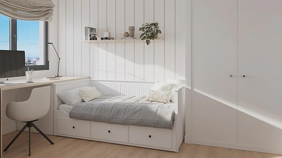 Penthouse med 3 soverom | Heis, garasje og basseng | Kort vei til by og strand