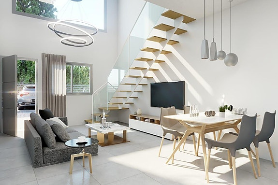 Nytt moderne rekkehus | Nydelig uteplass med eget basseng | Parkering!