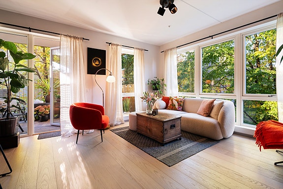 Velkommen til Lørenvangen 4A - Presentert av Joakim Hjelm v/Nordvik Løren. Foto: Peter Futo.