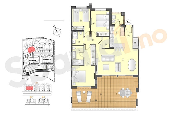 Kun 350m til strand | Fantastisk leilighet med havutsikt | Terrasse på 47m2 | 3 soverom | Flotte fellesområder