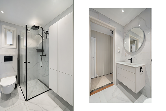 Stilfullt bad oppusset i 2023