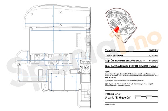Plantegning av leiligheten