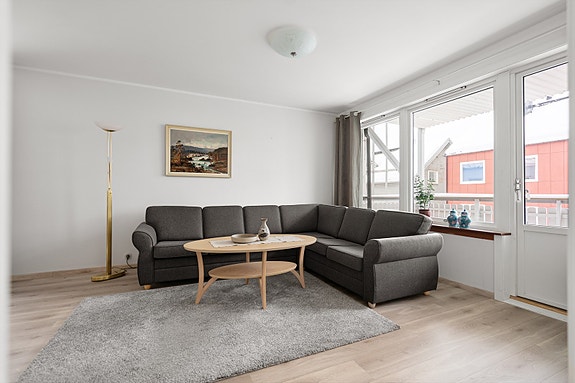 Fra stue er det direkte utgang til veranda