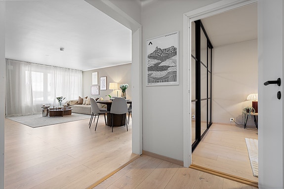 Leiligheten er gjennomgående