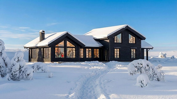 Storeble Panorama med oppstue. Illustrasjonsfoto fra et annet miljø.