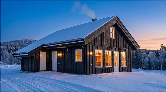 Nå kan du sikre deg en utstillingshytte med rabatt! Moderne hytter i naturskjønne omgivelser - Raulandsfjell for toppturer, turstier, Totak for strand og fiske.