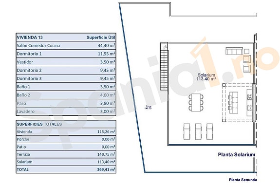 Plantegning takterrasse