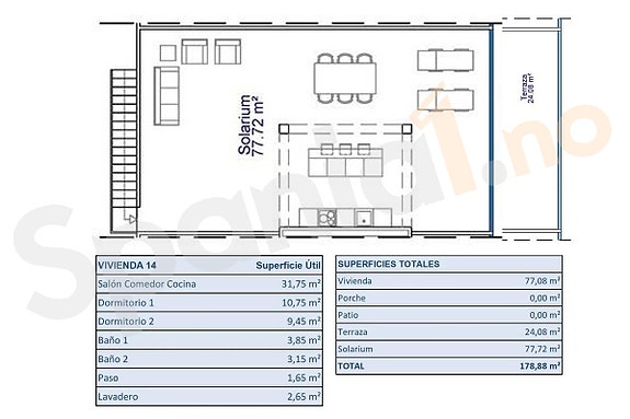 Plantegning takterrasse