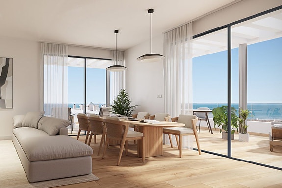 Ny leilighet kun 100 meter fra stranden | Terrasse | 20 min fra Málaga sentrum