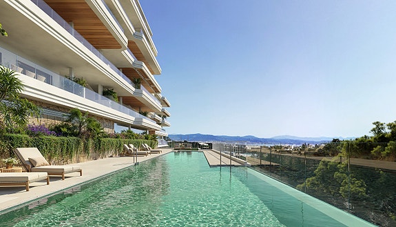 Nyhet! Moderne leilighet med havutsikt | 3 soverom | Terrasse | Spa og treningsrom