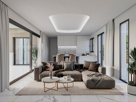 NYBYGG! Eksklusivt prosjekt! Ny moderne bolig med hage og eget basseng - Parkering på tomt