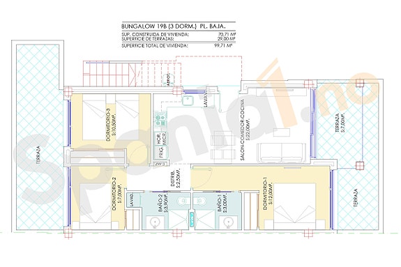 Plantegning av leiligheten