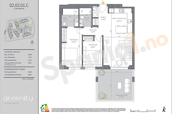 Nyhet! Moderne leiligheter med romslig terrasse | Velg mellom 2 og 3 soverom | Attraktivt område