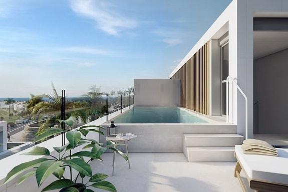 Moderne kjedet villa med 4 soverom og privat basseng - Havutsikt og høy standard