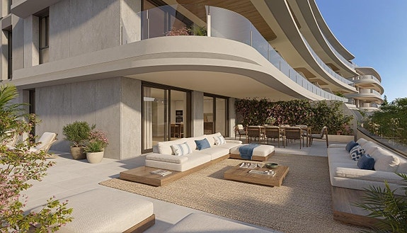 Penthouse-leilighet med 3 soverom og 2 bad | Terrasse på 82 m2 | Nærhet til strand | Vakre fellesområder