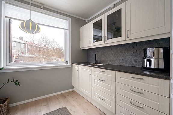 Kjøkken med god arbeidsplass