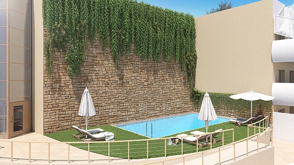 Penthouse med 2 soverom og takterrasse | Spa, basseng og treningsfasiliteter | 2 parkeringsplasser