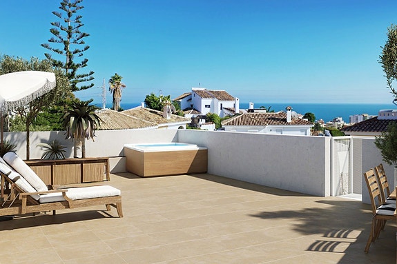 Penthouse med 2 soverom og takterrasse | Spa, basseng og treningsfasiliteter | 2 parkeringsplasser