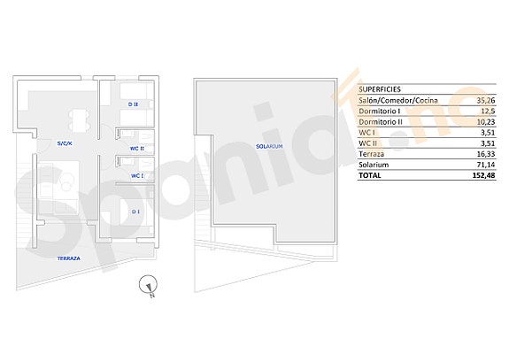Plantegning av leiligheten