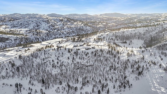 Velkommen til Vardefjell - flotte tomter med svært gode solforhold og mange med magisk utsikt mot fjellheimen! Foto: Boligfotografer