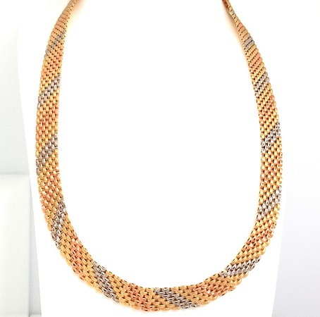 Vintage murstein collie, 3-farget gull