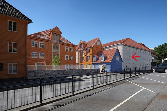 Velkommen til en elegant 3-roms leilighet i det lekre boligprosjektet - Sandviksbodene! Her får du en flott leilighet idyllisk plassert i historiske omgivelser i Sandviken!