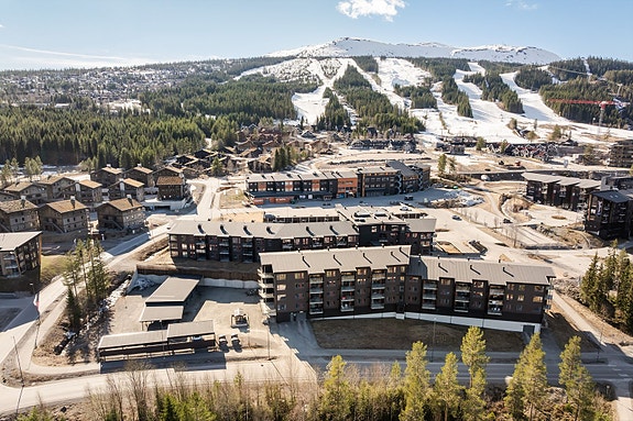 Velkommen til denne moderne fritidsleiligheten med populær beliggenhet i Trysil! Foto: Husfoto.