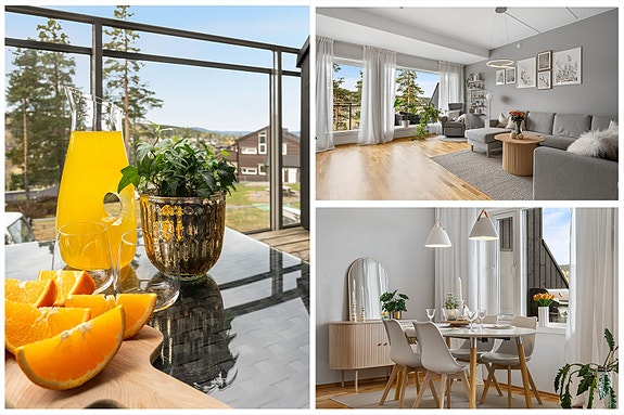 Velkommen til denne flotte leiligheten! (Foto: Pholio/Heidi Hexeberg Larsen)